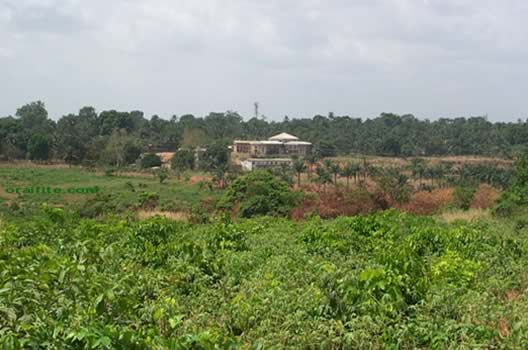 A view of St. John Catholic Church from Sacred Heart College Isingwu.