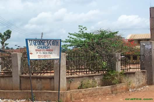 St George's Catholic Church Ifite Main Sign Board.