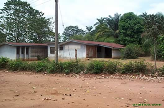 Back yard School building at St George's Catholic Church Ifite.