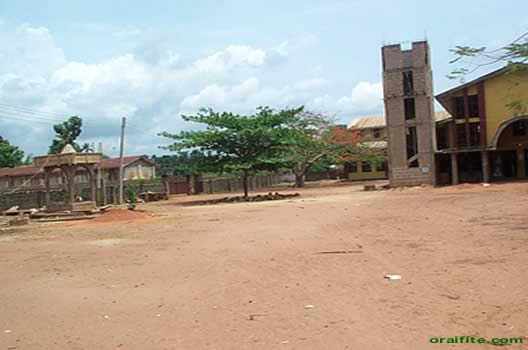 Side view of St George's Catholic Church Ifite.