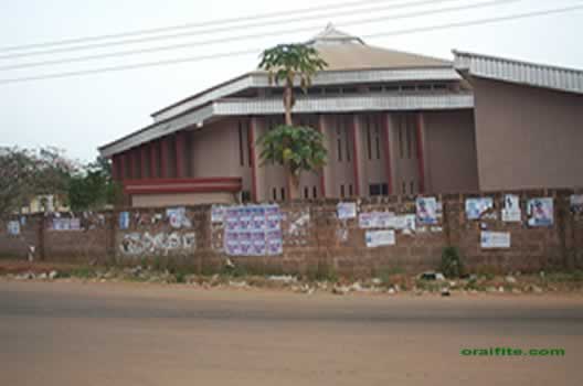 Road view of St Jude's Church Irefi.