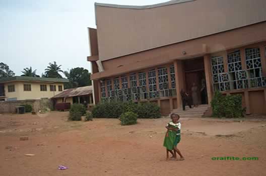 Kids Playing in Front of St Jude's Church Irefi.