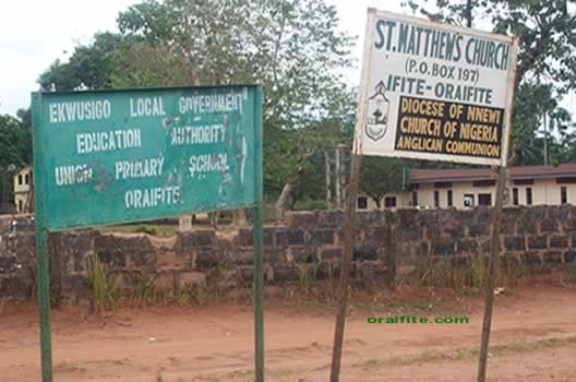 St Matthew Church Ifite Main Sign Board.