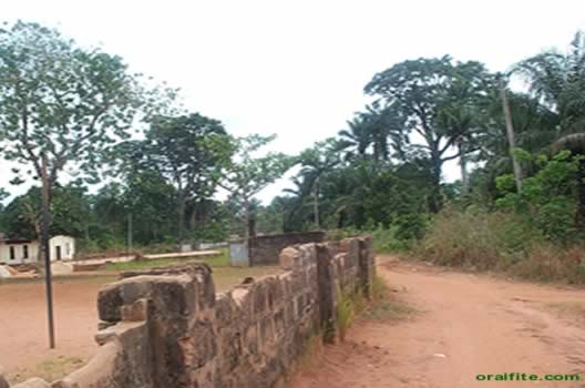 Side Path view of St Matthew Church Ifite.